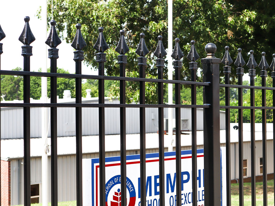 Ornamental Steel fence installation for the Memphis Tennessee area.